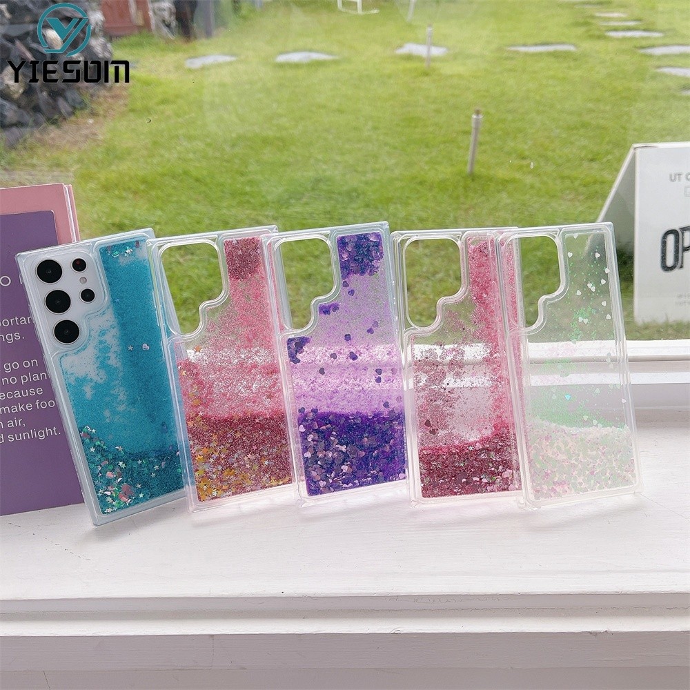 Ốp Điện Thoại Lấp Lánh Quicksand Bling Lỏng Cho Samsung Galaxy S26 S25 Ultra S24 S23 Ultra S23 S24 P