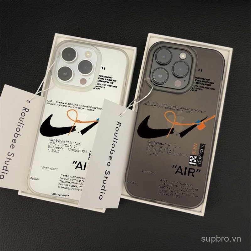 Ốp điện thoại trong suốt móc đứt thương hiệu hip hop Mỹ phù hợp iPhone 11promax 11 12 13 promax 14 p