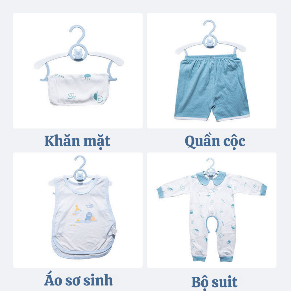 [HÀNG LOẠI 1] Móc treo quần áo trẻ em hình gấu chống trượt điều chỉnh được độ rộng nhựa PP siêu bền | BigBuy360 - bigbuy360.vn