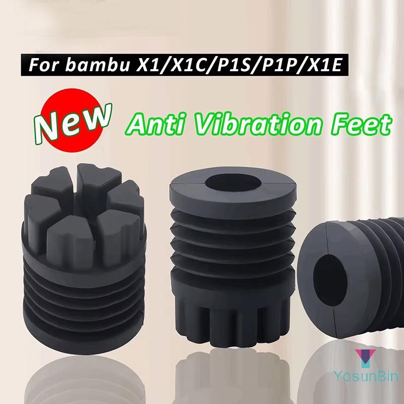 Yosunbin] Dành Cho Bambu Lab X1 / P1P Tấm Lót Chân Chống Rung Carbon Chống Trơn Trượt Chống Sốc Tấm 