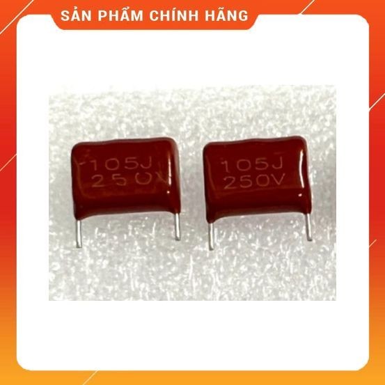 [ 10 con ]  TỤ CBB 1UF 105J 250V  450V  ( 15mm 16mm )