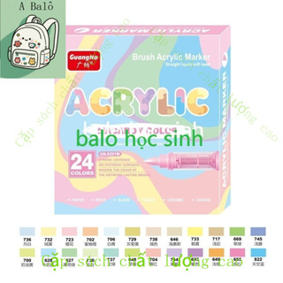   Mới  Bút Acrylic Marker Guangna 8201 Pastel Skintone 