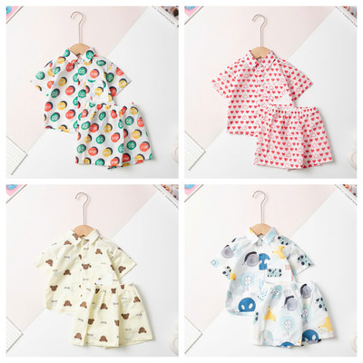 Bộ cotton trẻ em - bé trai B002, Bộ sơ mi cài cúc LITIBABY size 9 - 36 tháng