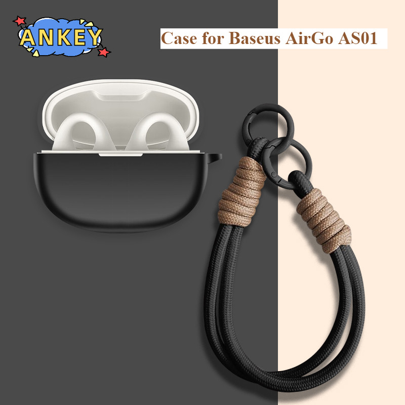 for Baseus AirGo AS01 Protective Case Nylon Lanyard Soft Cover Shells Washable Housing Anti Dust Sle