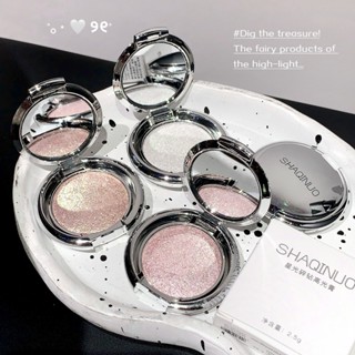 JOJO DIARY Glitter Highlighter Powder Palette Lấp Lánh Phấn Mắt Cơ Thể Mặt Đường Viền Bột Độ Bóng Cao Chống Thấm Nước Trang Điểm Lâu Dài 