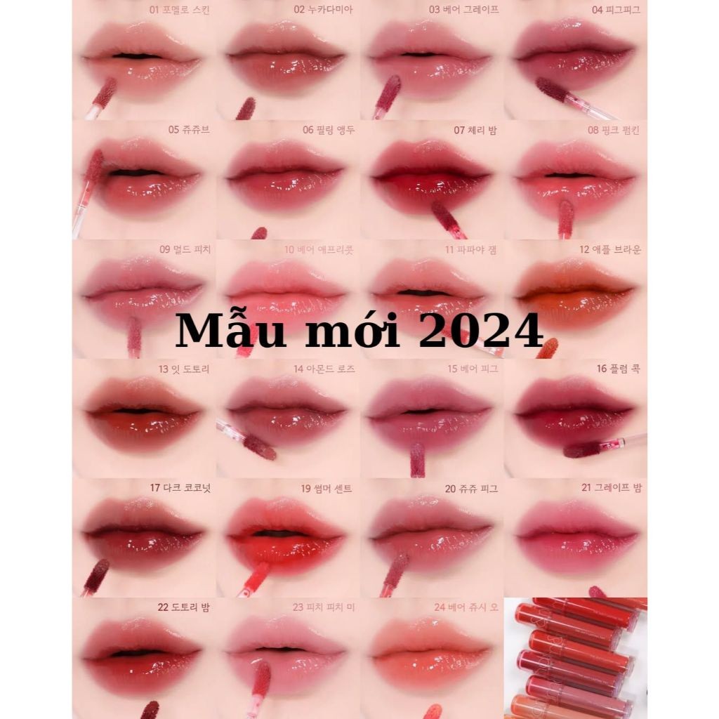 Son Tint Bóng Romand Juicy Lasting Tint màu 23, 30 Màu Đỏ Nâu Nude 24 Đỏ Hồng Nude | BigBuy360 - bigbuy360.vn