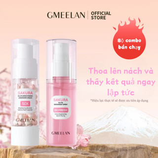 GMEELAN Kem Dưỡng Nách Sakura Underarm Cream 30g + Xịt hỗ trợ khử mùi SAKURA GLUTA 50ml