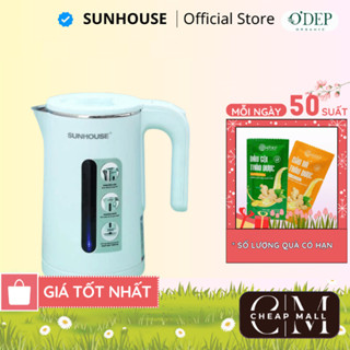 Ấm siêu tốc inox 2 lớp Sunhouse SHD1351 1.8 lít Chính hãng, 2 lớp chống bỏng, tự ngắt khi sôi - CHEAP CMO