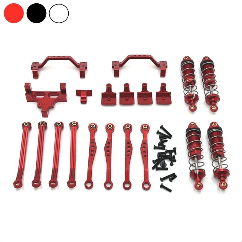WPL 1 / 16 C64 C64-1 1 / 10 C74-1 Giảm Sốc Kim Loại Khung Xe Liên Kết Cần Kéo Gắn Cần Gắn Bộ Gắn Chố