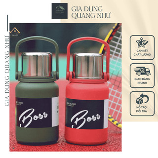  Bình Giữ Nhiệt Boss Inox 316 Có Nắp Kèm Cốc Dung Tích 800ml 1000ml  1500ml 