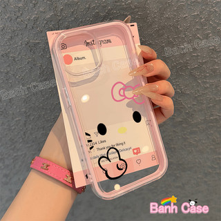  Ốp lưng iPhone Hello Kitty màu hồng cho iPhone 17 16 15 14 13 12 11 Pro ProMax Plus Ốp lưng silicon TPU mềm 