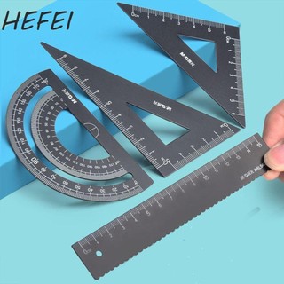 HEFEI thước nhôm HEFEI Học sinh Trường học rỗng Đồ dùng soạn thảo la bàn