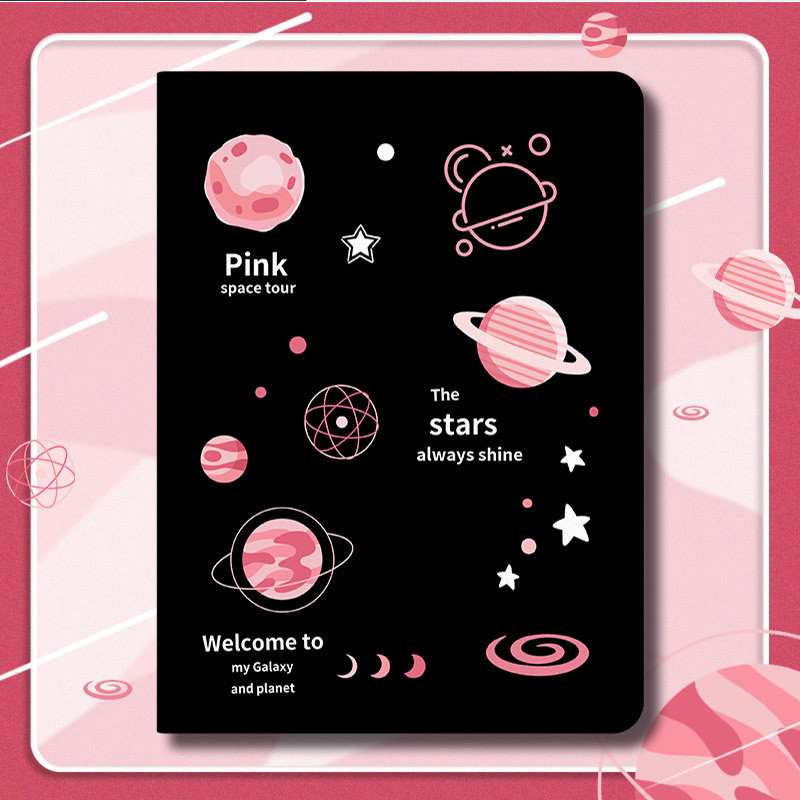 Ốp bảo vệ iPad thế hệ thứ 10 Air4 Air5 Air6 10.5 inch Planet Galaxy Universe có khe cắm bút Gen7 / 8 / 9 Chất liệu lụa Mini4 5 Flip Cover Vỏ máy tính bảng chống rơi