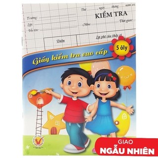Giấy kiểm tra 5 ô ly cnclc
