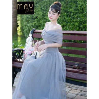 Váy Ren Nữ Trễ Vai MAY I168 - Đầm Ren Công Chúa Dự Tiệc Thiết Kế Chuẩn MAY