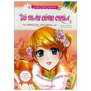 Sách - tô màu công chúa - công chúa phương đông