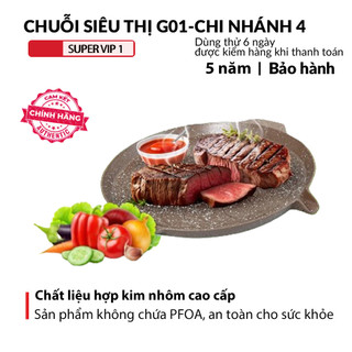 Chảo vân đá chống dính từ NEOF với 5 lớp chống dính siêu bền mang đến an toàn cho sức khỏe gia đình bạn
