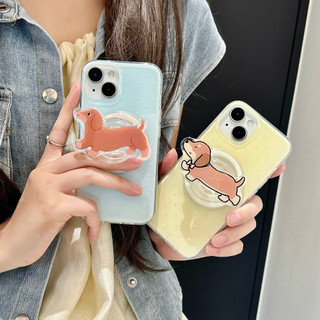 Ốp lưng cứng Tương thích với iPhone 12 12Pro 12ProMax 13 13Pro 13ProMax 14 14Pro 14ProMax 15 15Pro 15ProMax Vỏ nam châm họa tiết chó Wave Point