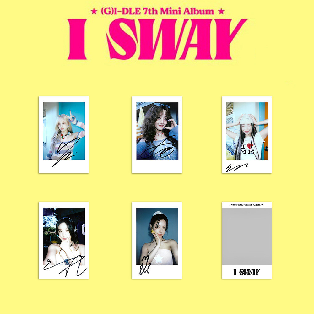 5pcs/set GIDLE I SWAY Lomo Card 7th Mini Album Photocards YUQI MINNIE SHUHUA MIYEON SOYEON SOLO Phot