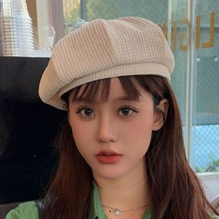 Mismemo Mũ Nồi Nữ Xuân Thu Phong Cách Mới ins Influencer Mũ Bí Ngô Mặt Tròn Nhỏ Hình Bát Giác Mũ Nồi Họa Sĩ Mũ