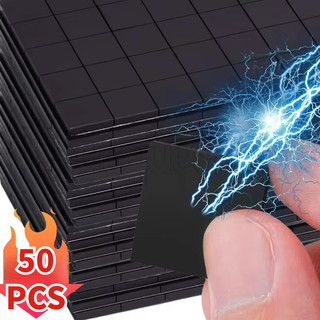 Bộ 50 Tấm Nam Châm Vuông - Băng Nam Châm Dính Linh Hoạt - Nam Châm Tự Dính - Miếng Dán Nam Châm Mềm Mại Linh Hoạt - Cho Tủ Lạnh Văn Phòng DIY Craft Sticker