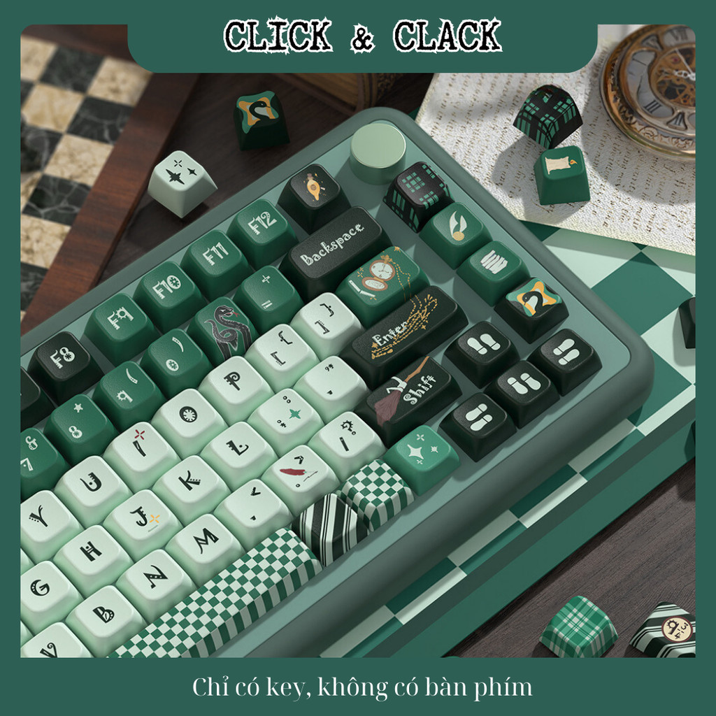 Keycap Harry Potter Slytherin - MDA Profile - PBT dyesub cao cấp 158 Phím | BigBuy360 - bigbuy360.vn