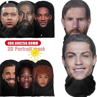 3d In Hình Kanye Mặt nạ Drake Lưới Đàn Hồi Full Mặt nạ Cosplay Mũ Mô Phỏng Balaclava Mũ Đội Đầu Dành Cho Nam Nữ
