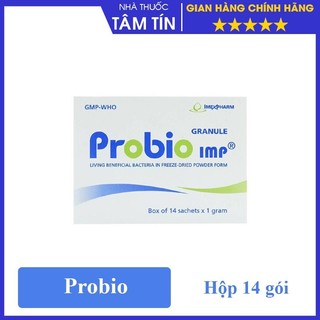 MEN TIÊU HOÁ PROBIO HỘP 14 GÓI- BỔ SUNG LỢI KHUẨN NGỪA TÁO BÓN KHOẺ ĐẠI TRÀNG