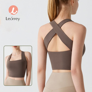 Leorrey-pilates thể thao vest Yoga Áo ngực đẹp trở lại bên trong trang phục thể dục áo ngực