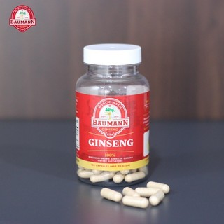  Baumann Wisconsin Mỹ - Nhân Sâm Dạng Viên Nang (Hộp 130 Viên) 100% American Ginseng