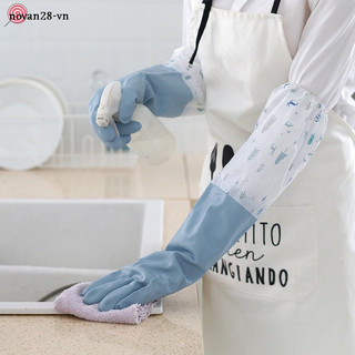 Găng Tay Cao Su Rửa Bát Chén, Bao Tay Nấu Ăn Làm Bếp Co Giãn Chống Thấm HSU