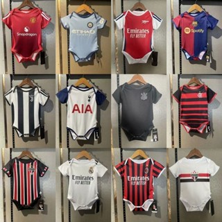 Bộ áo liền quần trẻ em mới 24 / 25 phiên bản chất lượng cao sân nhà Manchester United MC Barca ASL JUVe TOT nhà áo liền quần cho bé đồ thể thao bóng đá cỡ 9-12 cho trẻ em