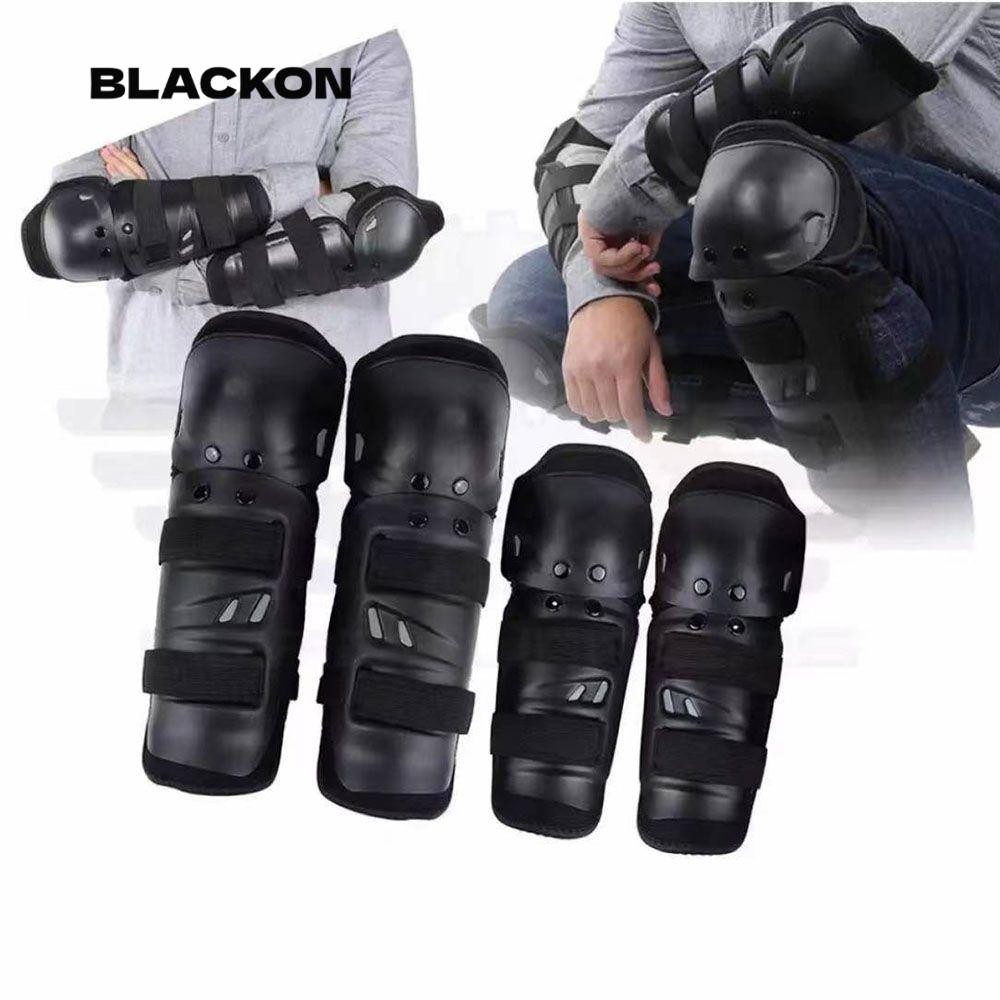 BLACKON 4 Cái / bộ Miếng Lót Đầu Gối Và Miếng Lót Khuỷu Tay Bộ Miếng Lót Đầu Gối Đầu Tròn Cho Xe Máy Đua Xe Đạp Thiết Bị