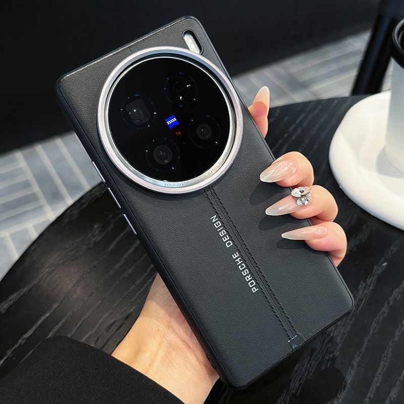 Ốp Điện Thoại Vivox100ultra Porsche x100spro Da Trơn Cao Cấp Nhẹ Sang Trọng x100s