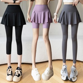 Quần legging crop thể thao cỡ lớn dành cho nữ, quần tập Yoga để chạy bộ, đi xe đạp, tập thể dục, đi bộ đường dài và dép cho Pilates, cầu lông, bóng chuyền, quần vợt