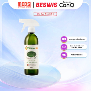 Gel rửa tay khô SIEUSAT GS Medsi sát khuẩn hiệu quả, dưỡng ẩm và an toàn mọi làn da chai 500ml