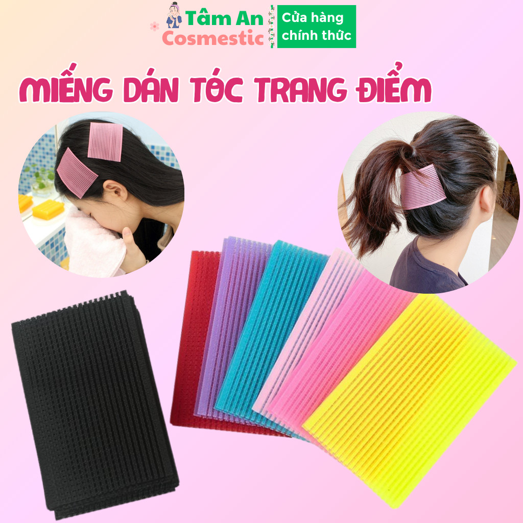 Miếng Dán Tóc Mái, Dán Tóc Mái Combo 2 Miếng Dán Tóc Hỗ Trợ Trang Điểm, Rửa Mặt