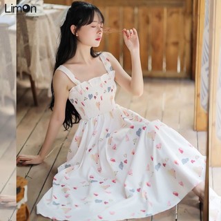 Váy Mùa Hè Phong Cách Mới Váy Thời Trang Hoa Sling Váy Hai Mảnh Thường Ngày Đầm Chị Em