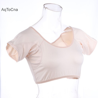 Aqtocna Ngắn Nách Cotton Thể Dục Áo Vest Tập Yoga Với Độ Ẩm Xốp Và Mồ Hôi Miếng Lót Dưới Nách Hút Khử Mùi HGVN