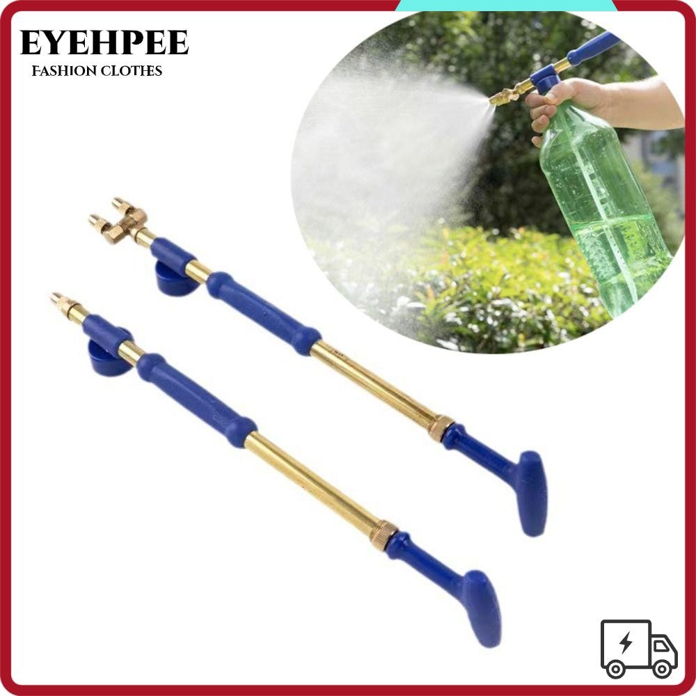 Vòi phun sương phun sương nguyên tử EYEHPEE, Máy phun tưới nước bằng đồng một / đôi đầu, Vòi phun nước có thể điều chỉnh áp suất cao đa năng