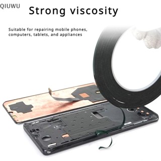 Qiuwu 2-5MM 10M Đen Băng Dính Chắc Chắn Cuộn Cho Máy Tính Bảng LCD Cảm Ứng Khung Kính Mặt Sau Sửa Chữa Keo Hai Mặt Cho Điện Thoại.