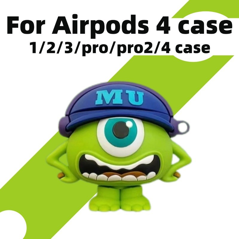Dành cho vỏ AirPods 4 / Vỏ AirPods pro / Pro2 Vỏ hoạt hình 1 / 2 / 3 cho AirPods Pro2 / 4 cho vỏ inP
