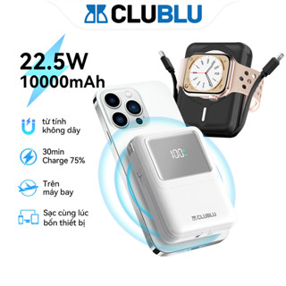 -CLUBLU- Pin Sạc Dự Phòng Từ Tính Mini W020 Cho Điện Thoại Di Động Smartwatch Cấp Cao Sạc Nhanh PD