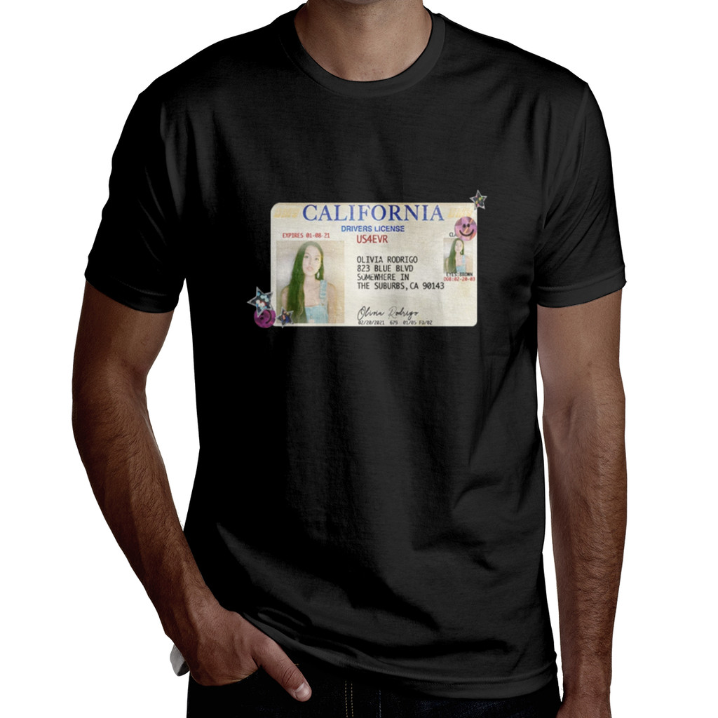 Olivia Rodrigo Merch 2021 Áo thun nam oversized mùa hè in hình dạo phố