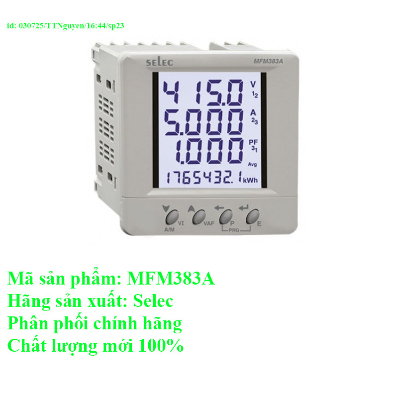 Đồng hồ đo điện đa năng Selec MFM383A 96x96mm