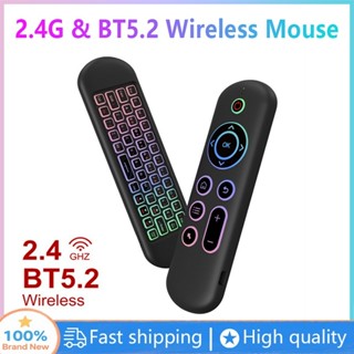  Chuột bay Mini M5 Điều khiển từ xa bàn phím Bluetooth 5.0 2.4G Điều khiển từ xa TV Android Điều khiển từ xa bàn phím Bluetooth không dây cho Android TV BOX 