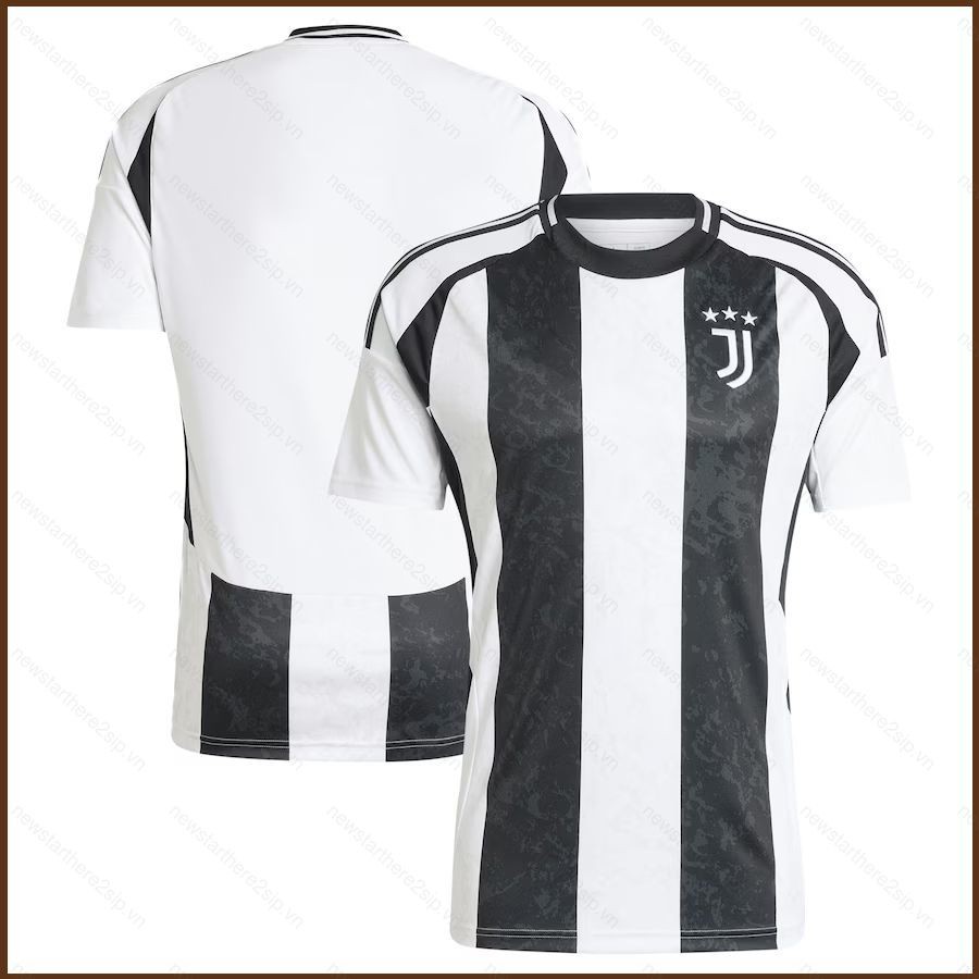 Áo đấu sân nhà câu lạc bộ bóng đá Juventus 2024-2025, jersey không số, phù hợp người lớn và trẻ em