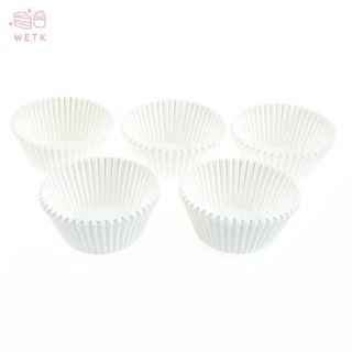 [WETK] 100pcs white cupcake paper cases cupcake paper cups for bakeware cake tools VN