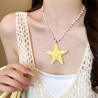 Dây chuyền vòng cổ đi biển hình vỏ sò sao biển mùa hè xinh xắn dễ thương phụ kiện thời trang đi biển phong cách Hàn Quốc