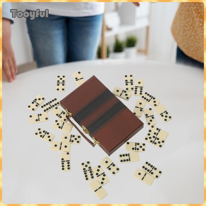 Tooyful Double Six Dominos Game Di Động Số Bàn Trò Chơi Cho Tiệc Cắm Trại Ngày Lễ
